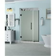 thumbnail image 1 of Aston SDR965F-ORB-4834-10 72 x 47.25-48.25 x 0.375 in. Belmore Frameless Hinged Shower Door with Frosted Glass - Oil Rubbed Bronze, 1 of 7