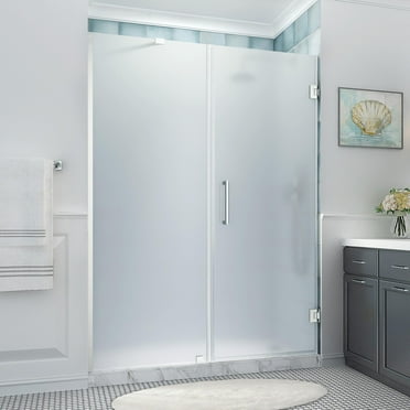Aston Sdr965fruw-643480 Belmore Xl 80" High X 64" Wide Hinged Frameless Shower Door -