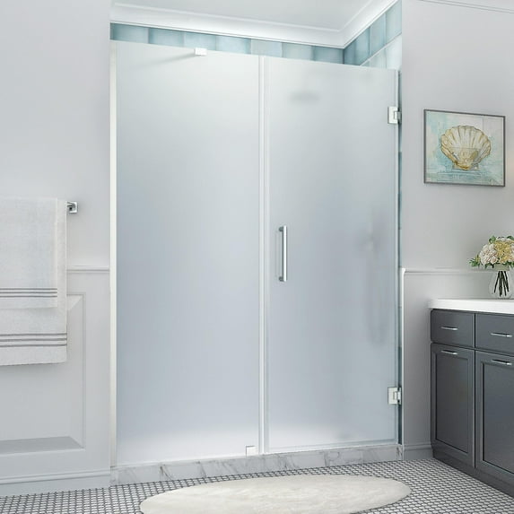 Aston Sdr965fruw-683680 Belmore Xl 80" High X 68" Wide Hinged Frameless Shower Door -