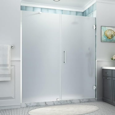 Aston Sdr965fruw-703680 Belmore Xl 80" High X 70" Wide Hinged Frameless Shower Door -