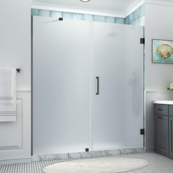 Aston Sdr965fruw-723880 Belmore Xl 80" High X 72" Wide Hinged Frameless Shower Door -