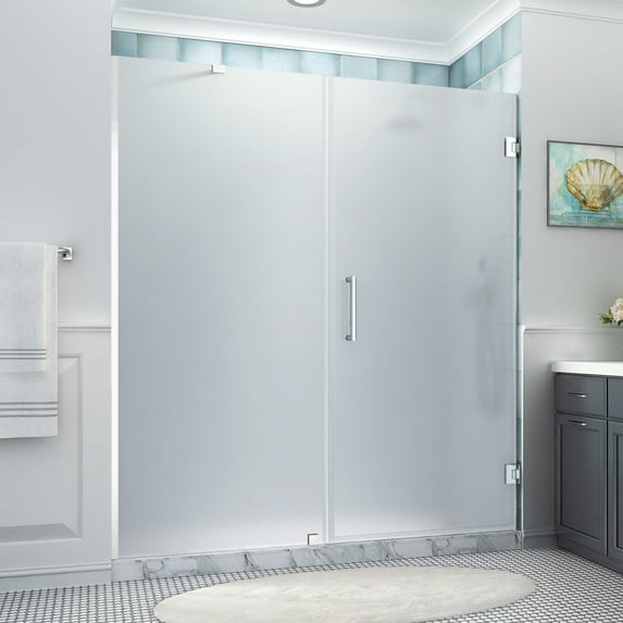 Aston Sdr965fruw-753780 Belmore Xl 80" High X 75" Wide Hinged Frameless Shower Door -