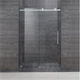 thumbnail image 1 of AstonGlobal SDR976-SS-48-10 Moselle 48 x 75 in. Completely Frameless Sliding Shower Door in Stainless Steel, 1 of 4