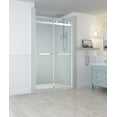 thumbnail image 1 of Aston SDR977EZ-SS-48-10 Rivage 76" High X 48" Wide Sliding Frameless Shower Door -, 1 of 7