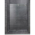 thumbnail image 1 of AstonGlobal SDR978-SS-48-10 Langham 48 x 75 in. Completely Frameless Sliding Shower Door in Stainless Steel, 1 of 6