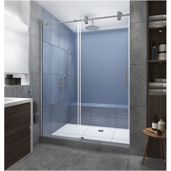Aston SDR978EZ.UC-SS-6080-R Langham Xl 80" High X 60" Wide Sliding Frameless Shower Door -
