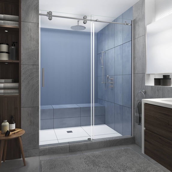 Aston SDR978EZ.UC-SS-7280-L Langham Xl 80" High X 72" Wide Sliding Frameless Shower Door -