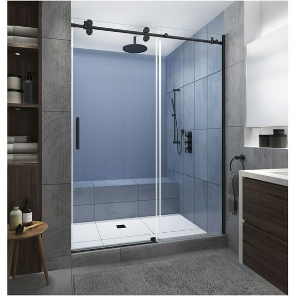 Aston Sdr978ez.Uc-7280-L Langham Xl 80" High X 72" Wide Sliding Frameless Shower Door -
