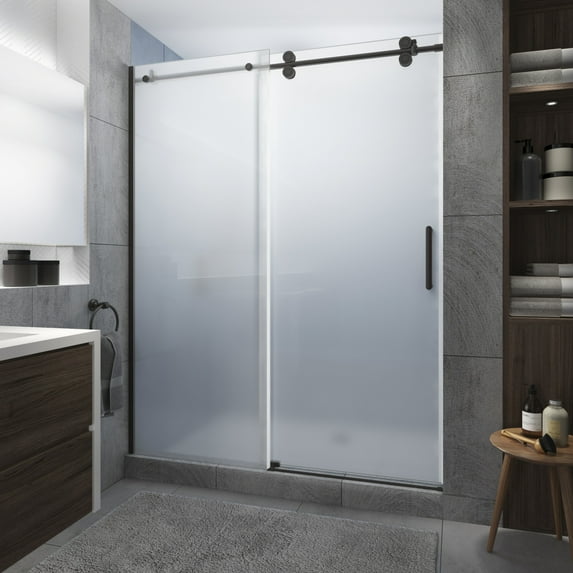 Aston Sdr978fruw.Uc-5680 Langham Xl 80" High X 56" Wide Sliding Frameless Shower Door -