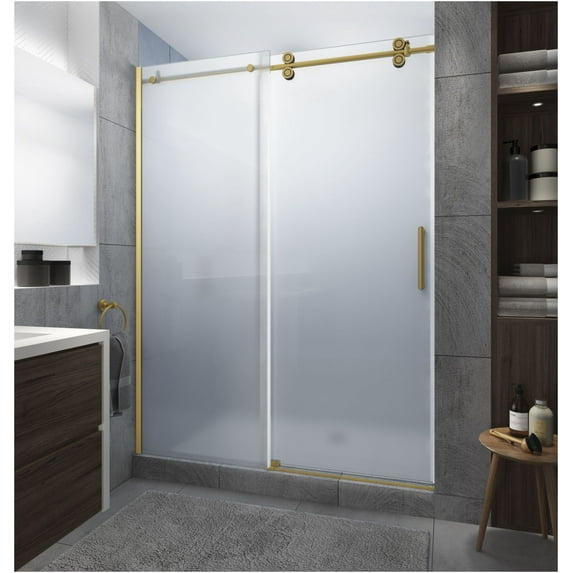 Aston Sdr978fruw.Uc-7280 Langham Xl 80" High X 72" Wide Sliding Frameless Shower Door -