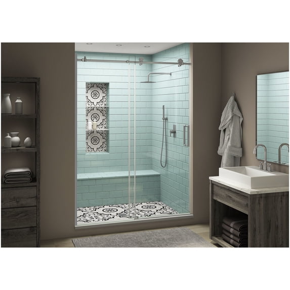 Aston SDR984EZ.UC-SS-6480-R Coraline Xl 80" High X 64" Wide Sliding Frameless Shower Door