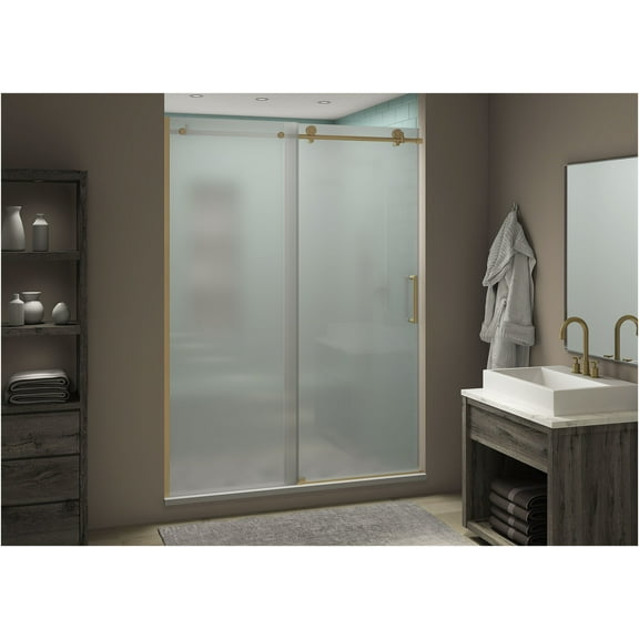 Aston Sdr984fruw.Uc-5280 Coraline Xl 80" High X 52" Wide Sliding Frameless Shower Door -