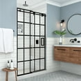 thumbnail image 1 of Aston Sdr984wfs5280r Kamaya Xl 80" High X 52" Wide Sliding Frameless Shower Door - Black, 1 of 7