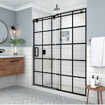 Aston Sdr984wfs6880l Kamaya Xl 80" High X 68" Wide Sliding Frameless Shower Door - Black