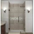 thumbnail image 1 of Aston Sdr985-63-10 Nautis 63" Wide X 72" High Frameless Hinged Shower Door - Bronze, 1 of 7
