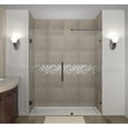 thumbnail image 1 of Aston Sdr985-76-10 Nautis 76" Wide X 72" High Frameless Hinged Shower Door - Bronze, 1 of 7