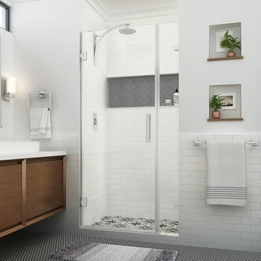 Aston Sdr985ez-403480 Nautis Xl 80" High X 40" Wide Hinged Frameless Shower Door -