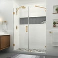 thumbnail image 1 of Aston Sdr985ez-613180 Nautis Xl 80" High X 61" Wide Hinged Frameless Shower Door - Gold, 1 of 7