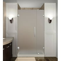 Aston Sdr985f-29-10 Nautis 29" Wide X 72" High Frameless Hinged Shower Door - Stainless