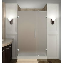 Aston Sdr985f-35-10 Nautis 35" Wide X 72" High Frameless Hinged Shower Door - Stainless