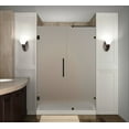 thumbnail image 1 of Aston Sdr985f-44-10 Nautis 44" Wide X 72" High Frameless Hinged Shower Door - Bronze, 1 of 7