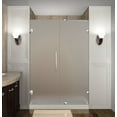 thumbnail image 1 of Aston Sdr985f-49-10 Nautis 49" Wide X 72" High Frameless Hinged Shower Door - Stainless, 1 of 7