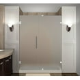 thumbnail image 1 of Aston Sdr985f-51-10 Nautis 51" Wide X 72" High Frameless Hinged Shower Door - Chrome, 1 of 7