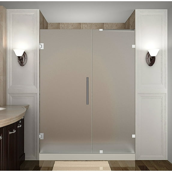 Aston Sdr985f-65-10 Nautis 65" Wide X 72" High Frameless Hinged Shower Door - Chrome
