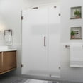 thumbnail image 1 of Aston Sdr985fruw-443080 Nautis Xl 80" High X 44" Wide Hinged Frameless Shower Door -, 1 of 7