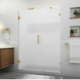 thumbnail image 1 of Aston Sdr985fruw-543080 Nautis Xl 80" High X 54" Wide Hinged Frameless Shower Door - Gold, 1 of 7