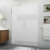Aston Sdr985fruw-563280 Nautis Xl 80" High X 56" Wide Hinged Frameless Shower Door -