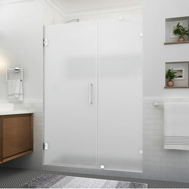 Aston Sdr985fruw-563280 Nautis Xl 80" High X 56" Wide Hinged Frameless Shower Door -