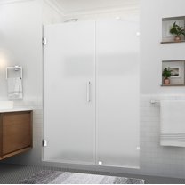 Aston Sdr985fruw-573380 Nautis Xl 80" High X 57" Wide Hinged Frameless Shower Door -