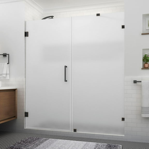 Aston Sdr985fruw-723880 Nautis Xl 80" High X 72" Wide Hinged Frameless Shower Door -