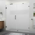 thumbnail image 1 of Aston Sdr985fruw-763880 Nautis Xl 80" High X 76" Wide Hinged Frameless Shower Door - Black, 1 of 7