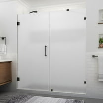 Aston Sdr985fruw-763880 Nautis Xl 80" High X 76" Wide Hinged Frameless Shower Door -