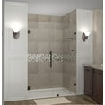 thumbnail image 1 of Aston Sdr990-50-10 Nautis Gs 50" Wide X 72" High Frameless Hinged Shower Door - Bronze, 1 of 7
