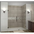 thumbnail image 1 of Aston Sdr990-70-10 Nautis Gs 70" Wide X 72" High Frameless Hinged Shower Door - Bronze, 1 of 7