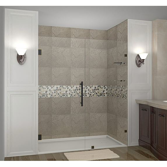 Aston Sdr990-70-10 Nautis Gs 70" Wide X 72" High Frameless Hinged Shower Door - Bronze