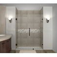 thumbnail image 1 of Aston SDR990-NBR-72-10 Nautis Gs 72" Wide X 72" High Frameless Hinged Shower Door - Bronze, 1 of 7