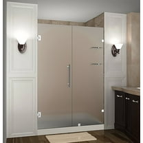 Aston Sdr990f-53-10 Nautis Gs 53" Wide X 72" High Frameless Hinged Shower Door - Stainless