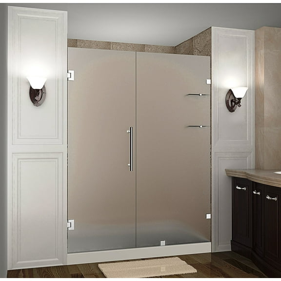 Aston Sdr990f-61-10 Nautis Gs 61" Wide X 72" High Frameless Hinged Shower Door - Stainless