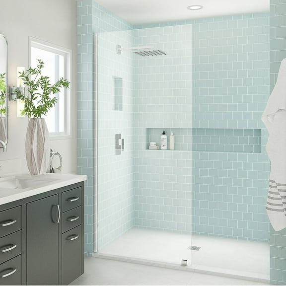 Aston Sdr996ez-3880 Elyse Xl 80" High X 38" Wide Frameless Shower Panel - Chrome