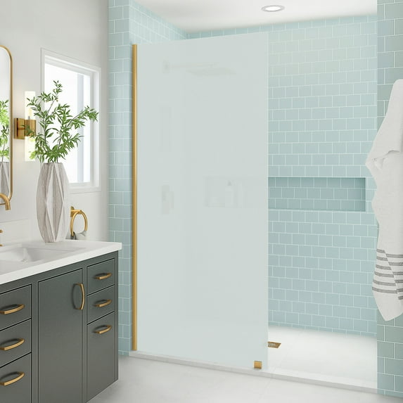 Aston Sdr996fruw-3080 Elyse Xl 80" High X 30" Wide Frameless Shower Panel - Gold