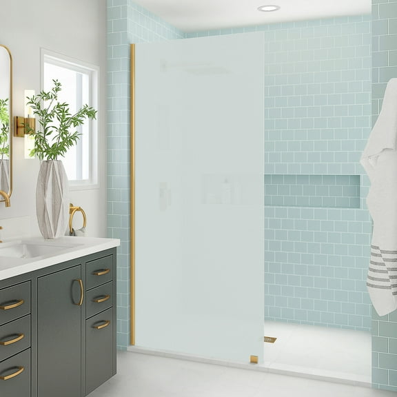 Aston Sdr996fruw-3480 Elyse Xl 80" High X 34" Wide Frameless Shower Panel - Gold