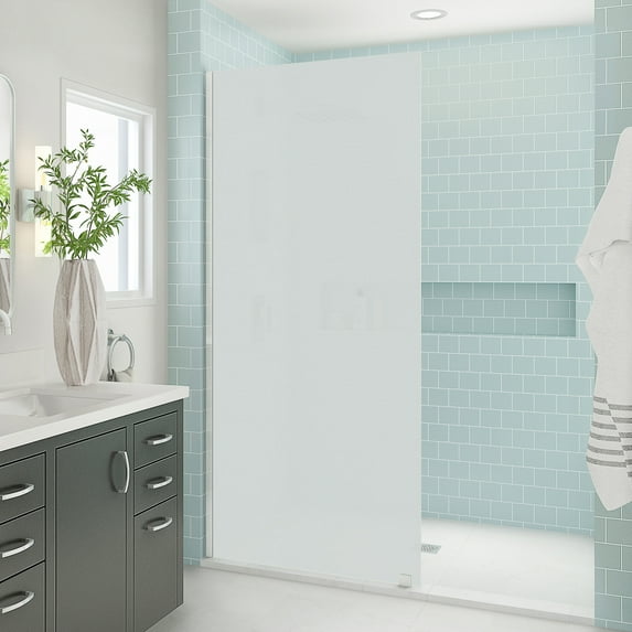 Aston Sdr996fruw-3480 Elyse Xl 80" High X 34" Wide Frameless Shower Panel - Stainless