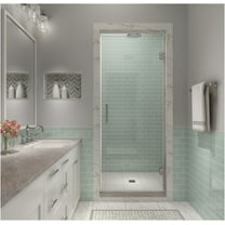Aston Sdr997ez-30580 Kinkade Xl 80" High X 30-1/2" Wide Hinged Frameless Shower Door -
