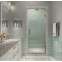 Aston Sdr997ez-37580 Kinkade Xl 80" High X 37-1/2" Wide Hinged Frameless Shower Door -