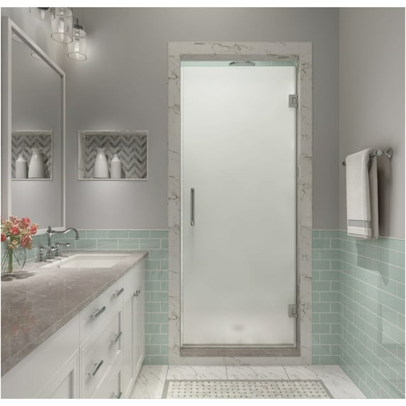 Aston Sdr997fruw-2380 Kinkade Xl 80" High X 23" Wide Hinged Frameless Shower Door - Chrome