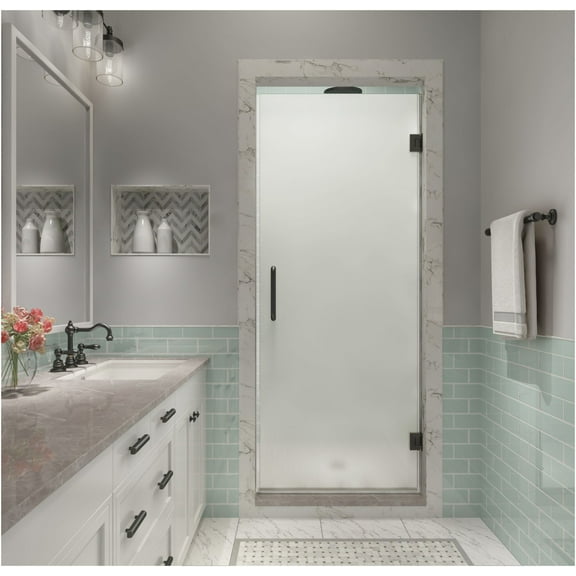 Aston Sdr997fruw-2680 Kinkade Xl 80" High X 26" Wide Hinged Frameless Shower Door - Bronze
